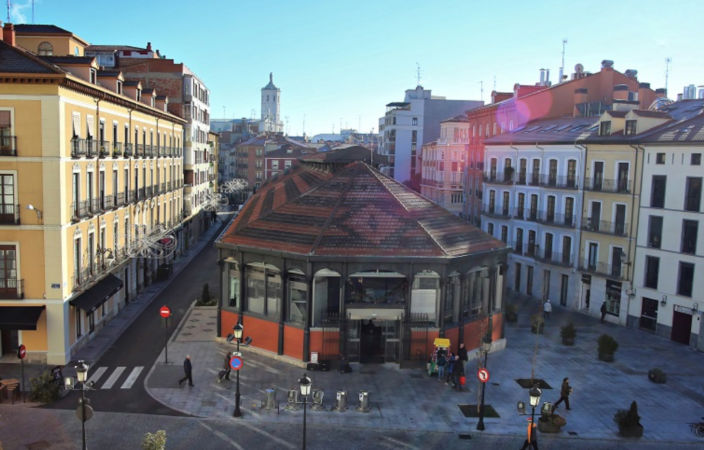 Instalación de geotermia en el Mercado del Val, Valladolid.